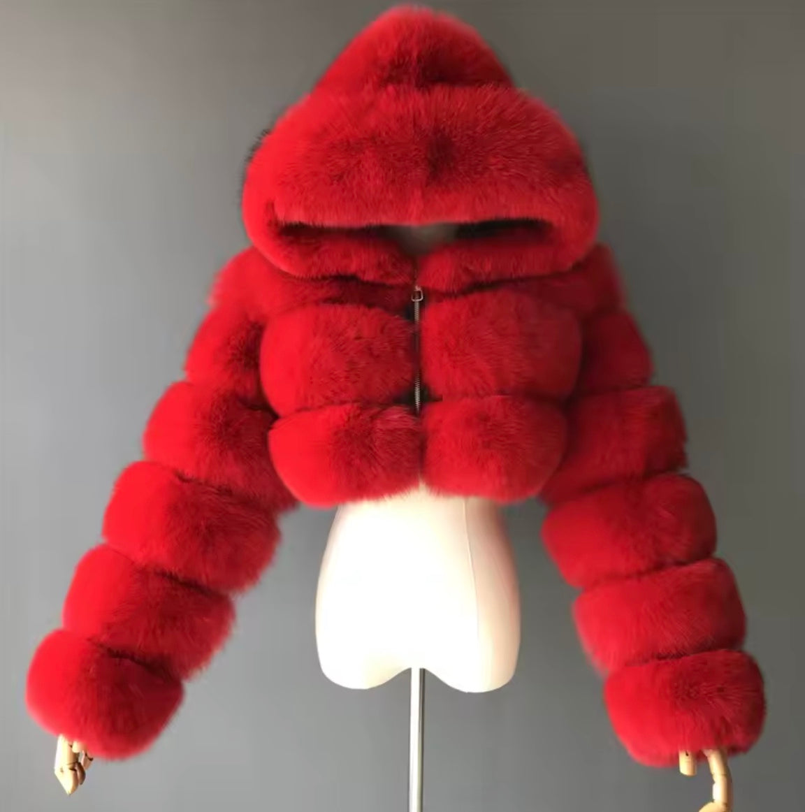 Faux fur jacket