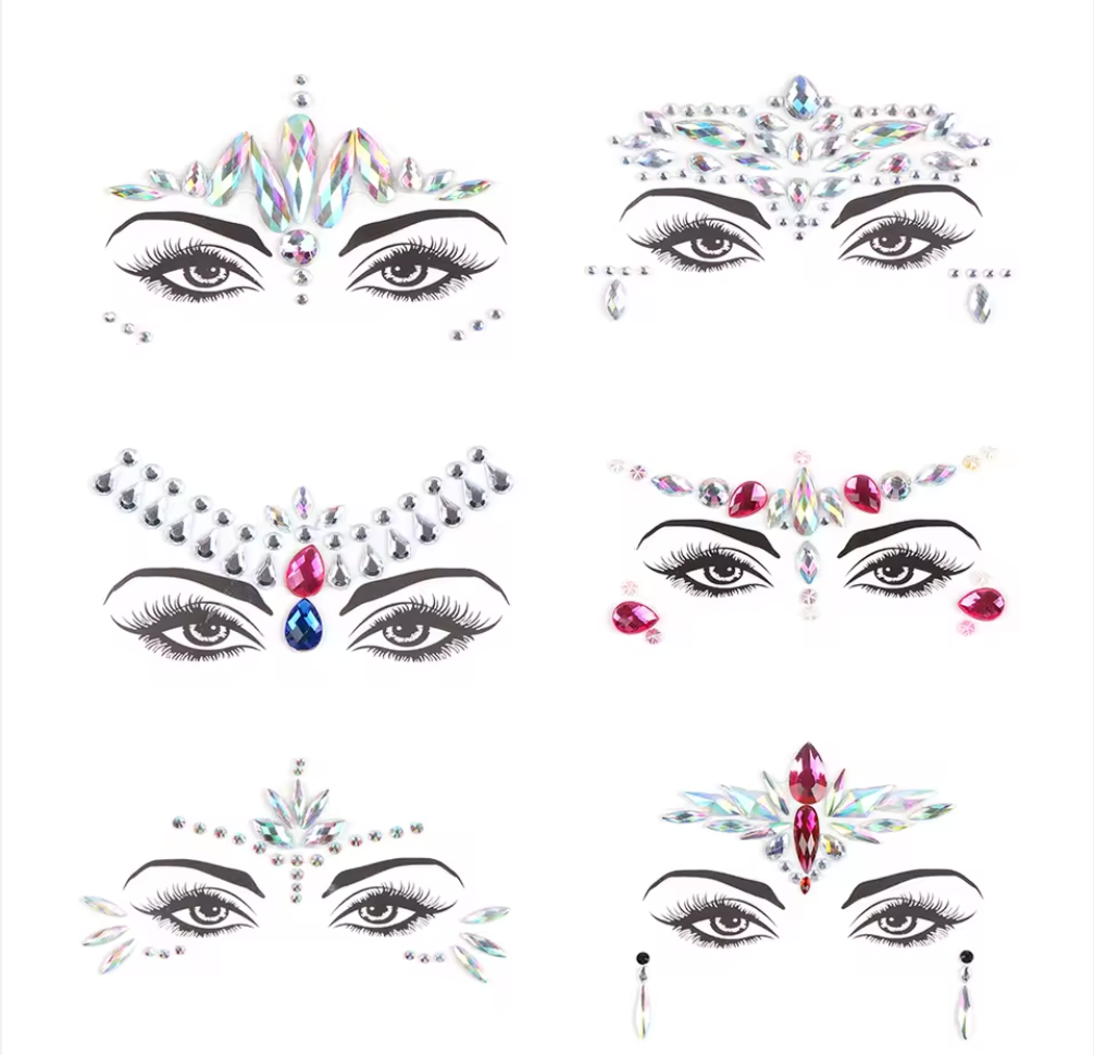 Party Face sticker  MN:- LT018