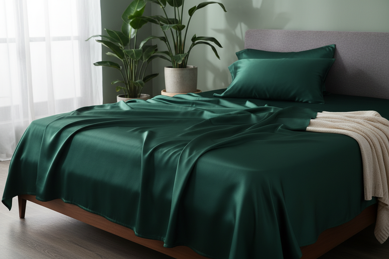 A silk bedsheet